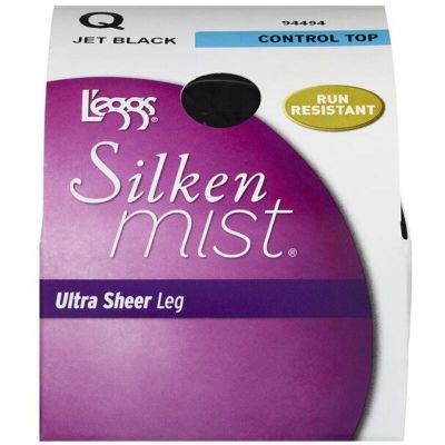 Leggs Silken Mist Ultra Sheer Jet Black Q